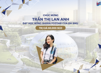 Học sinh INEC nhận học bổng Shirin Fozdar của SMU
