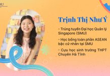 Trịnh Thị Như Ý giành học bổng ASEAN – Trở thành sinh viên SMU Singapore