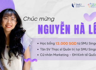 Học bổng SMU: Chúc mừng Hà Lê và cột mốc mới